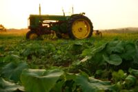 Tractor In A Field Of Crops Representing The Hatfield 2040 Comprehensive Plan's Emphasis On Agriculture