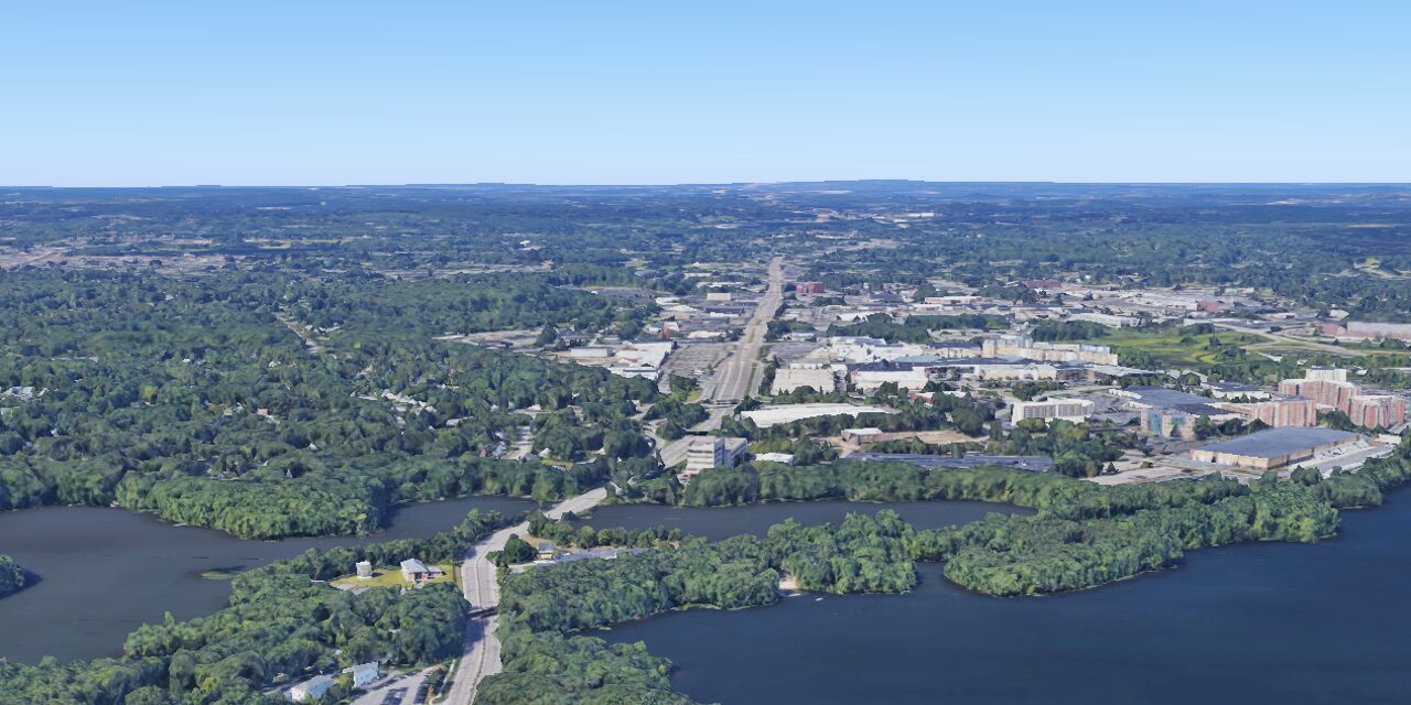 overhead view of port of Hudson Suasco watershed